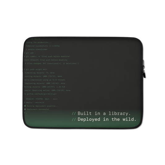 BUILT IN A LIBRARY — Laptop Sleeve